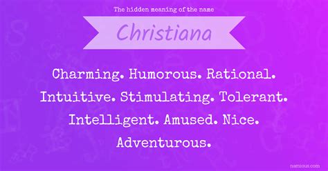 christiana definition.